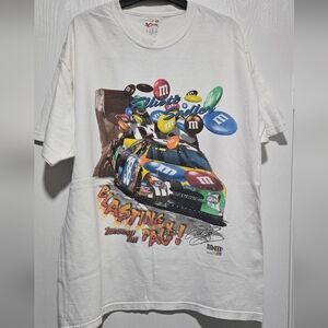 Chase Authentics White M&M's Racing Tee Size Medium